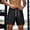 Black, variant on FRSASU Men's Hiking Shorts Quick Dry Lightweight Summer Workout Gym Athletic Running Shorts with Zipper Pockets White
