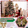 thumbnail image 3 of FOCUSNORM Christmas Tree Ribbons Contrast Color Stripe Pattern Wide Christmas Mesh Ribbons for Tree and Wrapping Presents, 3 of 6
