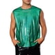 thumbnail image 1 of Camiseta sin mangas metálica Inspire Chic para hombres, chaleco brillante para fiestas y clubes, color verde M, 1 of 5