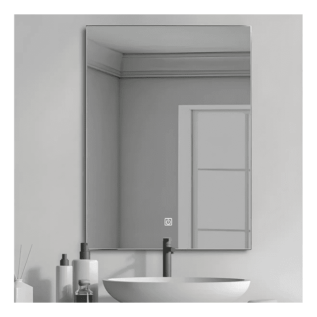 Espejo con Luz LED Decorativo de 37.5x52.5 cm Sin Marco para Baño o Tocador