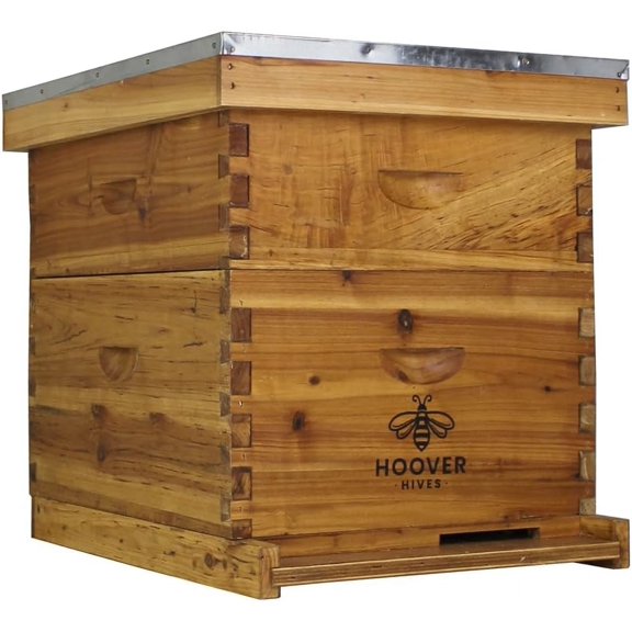 Wax-Coated 10 Frame Beehive - (1) Deep & (1) Medium Unassembled