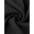 thumbnail image 6 of DARING DIVA Women's Plus Crew Neck Short Sleeve Loose Fit Flowy Blouse Top 2X Black, 6 of 6