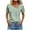 Green, variant on Women's V-Neck Fashion Casual Short-Sleeved Spring And Summer Top(Gray,S)