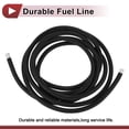 thumbnail image 7 of Unique Bargains 1 Pcs Fuel Line Hose Vacuum Hose Automotive Fuel Hose 12ft 0.22"ID 0.44"OD Black CPE Rubber,Nylon Braided AN-4, 7 of 7