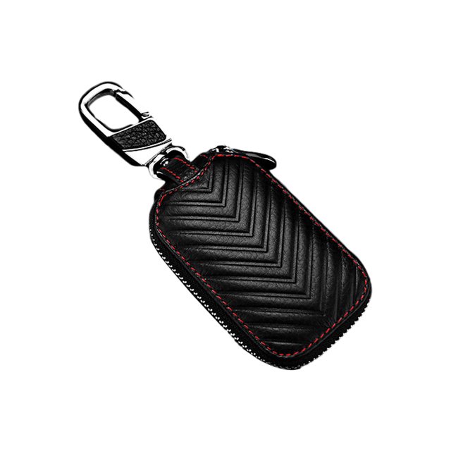 Seitruly Práctico llavero para hombres y mujeres, disponibles, elegante, ligero, material de alta calidad. Carpetas de archivos negro En blanco sin marca