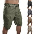thumbnail image 4 of zfhfof Men's Cargo Shorts Casual Camping Hiking Military Tactical Shorts Below Knee Cargo Shorts with Multi-Pockets(No Belt), 4 of 4