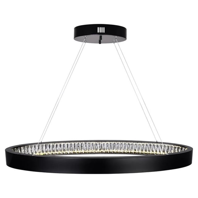 CWI Lighting Lustre LED Rosalina avec Finition Noire Mate