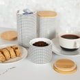 thumbnail image 3 of Mind Reader 3-Piece Canister Set, Sugar Container, Coffee Storage, Lids, Kitchen, Ceramic, 3 of 8