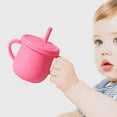 thumbnail image 4 of RXIRUCGD Silicone Cups With Straw Feeding Cups With 2 Handles And For Infants Random Designss For Drinks And Snacks, 4 of 5