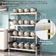 thumbnail image 5 of Estantería de 4 Niveles Organizador para Horno de Microondas, Estantes de Metal para Almacenamiento,Pesado Estante Ajustable de Acero Organizador con Rieles Laterales y Ganchos para Cocina,Despensa, 5 of 9