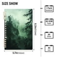 thumbnail image 2 of FORMRS 1-Subject Spiral Notebook 8" x 5" College Ruled 60 Refillable Sheet A5 Hard Cover, 2 Pack, Green Forest, 2 of 7