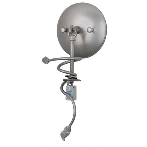 Meyda 172469 Wine Bottle Wall Sconce, Nickel Powdercoat