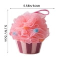 thumbnail image 2 of Shipiny Summer Swimming Pool Ice Cream Cake Bath Sponge, Shower Loofah Sponge, Exfoliating Body Scrubber, Soft Mesh Sponge for Daily Bathing., Pink, 2 of 5