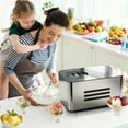 thumbnail image 3 of TINANA 2.1QT Ice Cream Maker with Built-In Compressor, No Pre-Freezing, Stainless Steel, LCD Display & Timer, Yogurt Sorbet Gelato Maker, 3 of 8