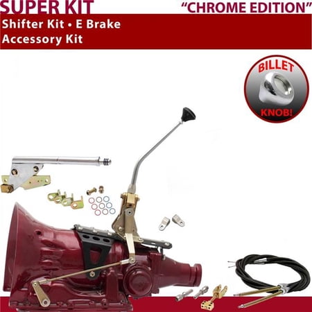 American Shifter FMX Shifter Kit Chrome 10 in. E Brake Cable Clevis for EEE39
