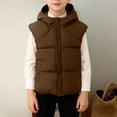 thumbnail image 6 of Cowsor Kids Puffer Vest - Full Zip Midweight Thick Insulated Sleeveless Jacket for Kids - Outdoor Quilted Puffer Winter Vest, 6 of 7