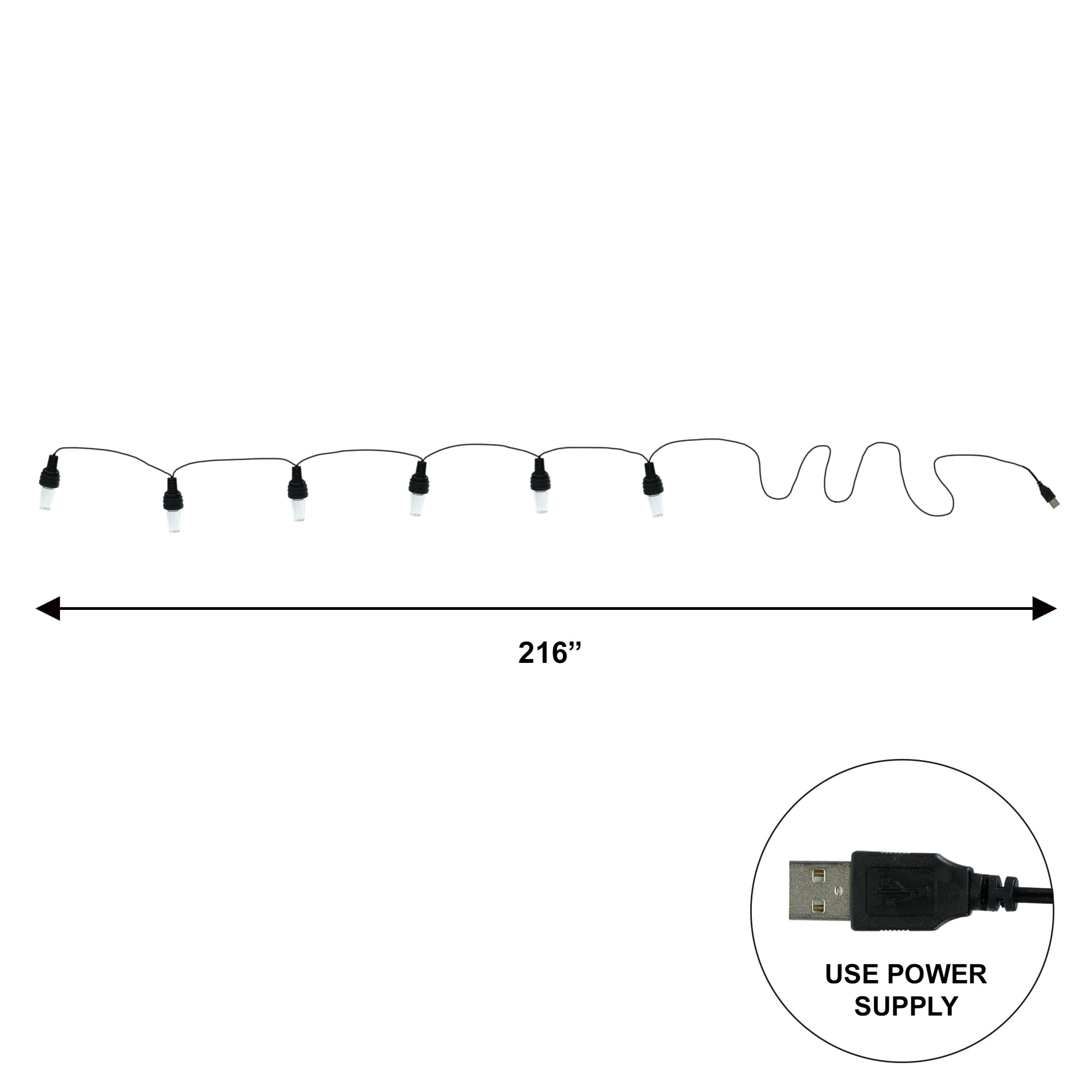 Dr. Seuss Grinch Projector Bulb String Lights, 72‑inch
