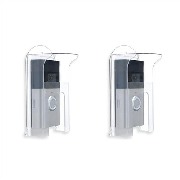 2X Cubierta de Lluvia de PláStico Transparente para Timbre, Adecuada para Modelos de Timbre, Protector Impermeable, Timbres con VíDeo