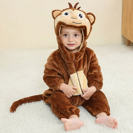 

DDWD MICHLEY Animal-shaped jumpsuit Baby Class Flannel Climbing Suit Flannel Climbing Suit