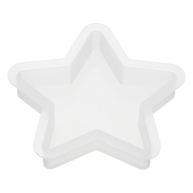 Uxcell 4.7 Inch Five-Pointed Star Shape Resin Mould for Epoxy Resin Blank Casting, White