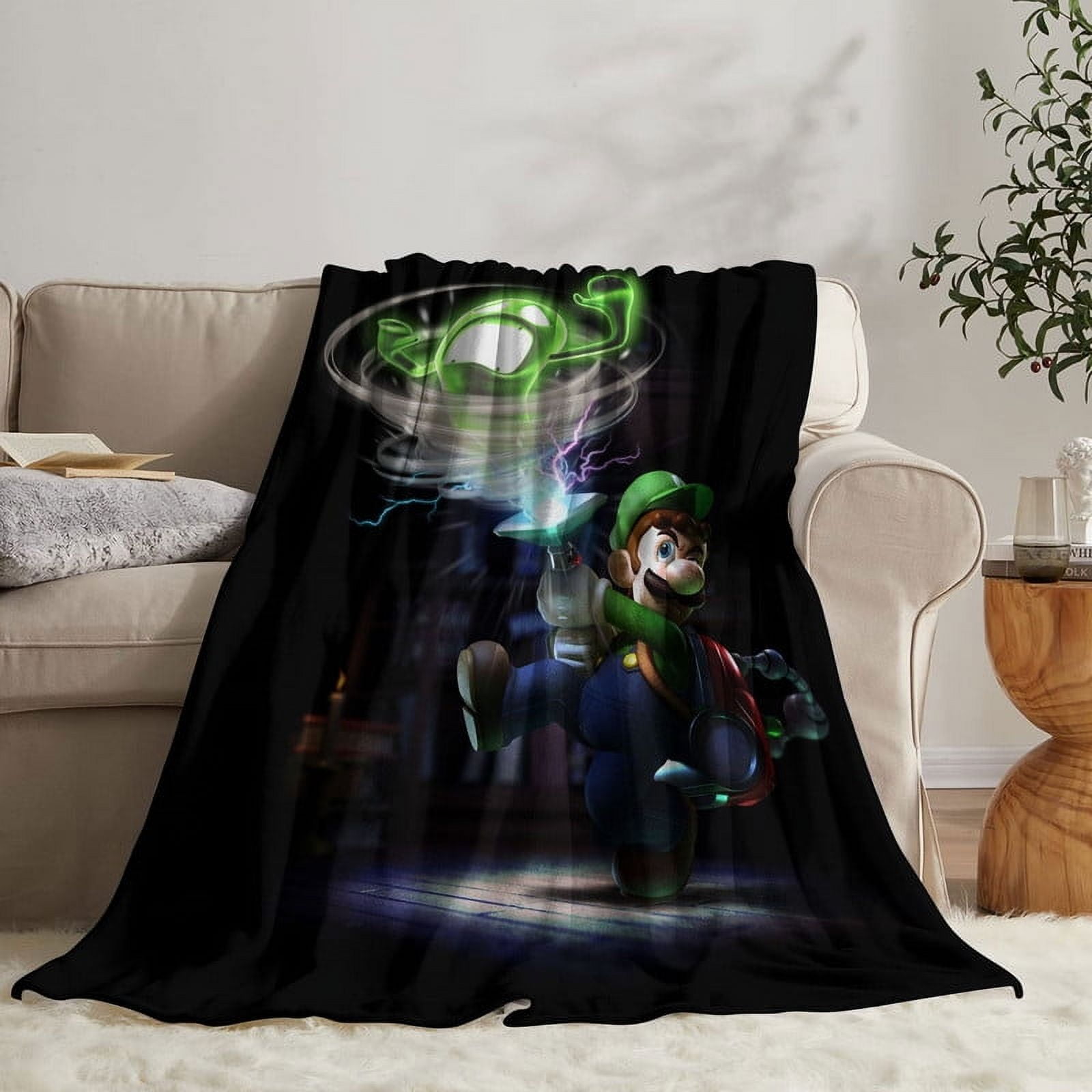 luigis mansion Throw Blanket Gifts for Fans Lover Girls Boys Women Present Hoodie Him Bed 30"x40"