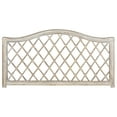 thumbnail image 2 of SAFAVIEH Gabrielle Coastal Geometric Wicker Headboard, Queen, Antique Grey, 2 of 6