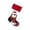 Red D, variant on Apeya Christmas Stocking with 3D Plush Fox Penguin Santa Reindeer Character Red Cuff for Fireplace Hanging Holiday Decor Family Gift Home Decoration