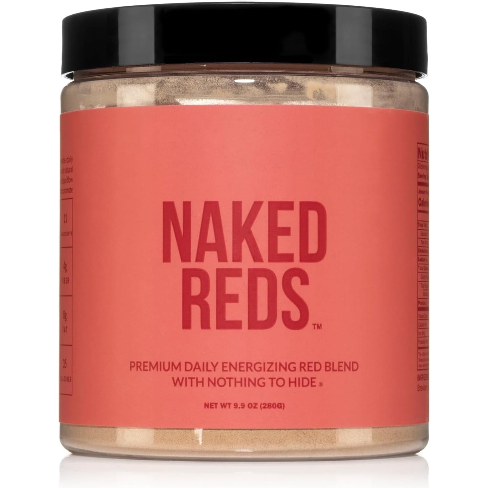 Naked Reds Superfood Powder - Healthy, Energizing Polyphenol Fruit Powder Mix, No Fillers, No Additives, Vegan, Non-GMO, Gluten Free - 28 Servings