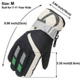 thumbnail image 3 of Boys Glove Girls Lightweight Machine Washable Comfort Winter White Bootball Gloves,Size 11 Year-16 Year, 3 of 3