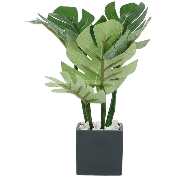 Doll House Plant Decoration Miniature Bonsai Model Realistic Mini Potted Plant Ornament Doll House Supply