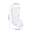 thumbnail image 3 of Christmas White Snowflake Stockings, 18"Large Super Soft Knitted Xmas Stocking for Kids, Christmas Decoration Holiday and Family Stocking for Fireplace Christmas Holiday Party Decoration, 3 of 6