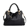 thumbnail image 1 of Bolso de mano Kattee Soft para mujer, piel auténtica, negro, 1 of 7