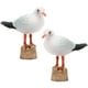thumbnail image 4 of 2pcs figura de gaviota estatuto de aves de gaviota de aves de escritorio de escritorio de hogar decoración del jardín, 4 of 6