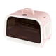 thumbnail image 4 of Bolsa transportadora para mascotas, jaula transpirable para gatos con termómetro, bolsa de viaje para gatos, transportadores para gatos rosa, 4 of 8
