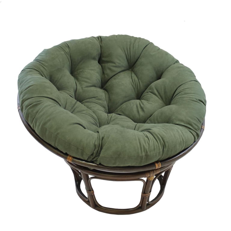 International Caravan 42-Inch Rattan Papasan Chair, Hunter Green photo 1