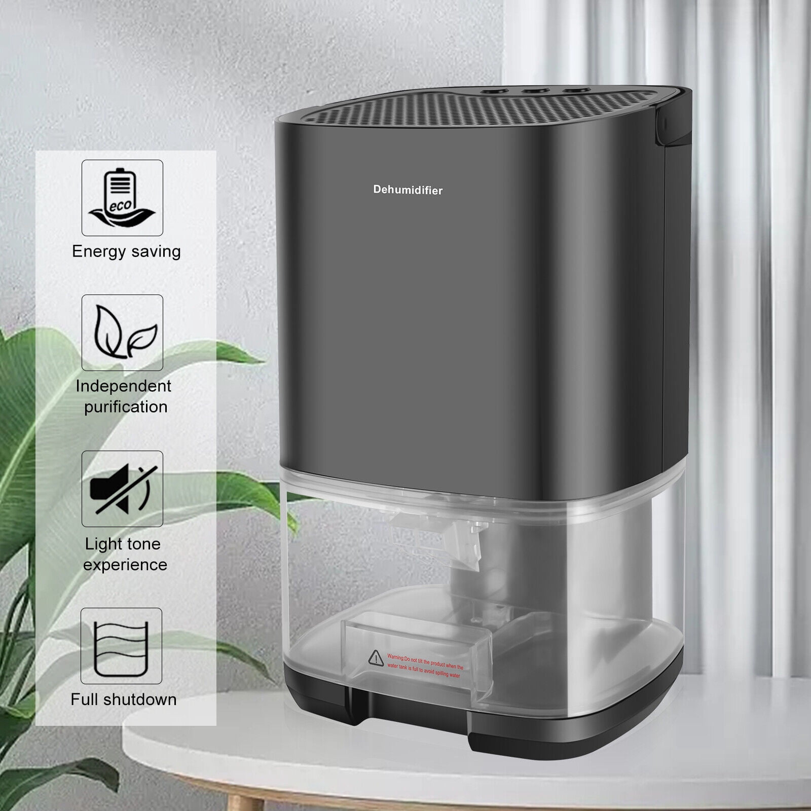 Electric Dehumidifier Tank Dehumidifier For Home Condensation Moisture Damp Portable Dehumidifier