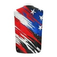 thumbnail image 6 of UVEASISHA Mens American Flag Tank Tops 4th of July Sleeveless Button Down Shirts Memorial Day Distressed Print Patriotic Shirt Multicolor XXL, 6 of 6