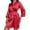 Wine, variant on CAIXIA Bathrobes For Women Silk Elegant Women's Nightgown and Robe Set Soft Comfortable Home Wear Sleepwear Loungewear for Relaxation