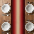 thumbnail image 4 of Table Runner 60 Inches Long for Kitchen Dining, Dark Red Ombre Dresser Scarf Farmhouse, Dining Table Decorations for Wedding/Parties, Modern Yellow Gradient Farmhouse Art 13 x 60 In, 4 of 8