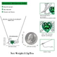 thumbnail image 6 of Beautlace Heart Love Necklace,925 Sterling Silver Enchanting Love Birthstone Heart Pendant Necklace Jewelry Birthday Christmas Valentines Mother's Day Gifts for Women Mom, 6 of 9