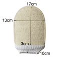 thumbnail image 2 of Exfoliante corporal de lufa premium – Guante de esponja exfoliante de doble cara de gran tamaño – Luffa orgánica natural para mujeres y hombres – Manopla de lavado de exfoliación profunda, 2 of 5