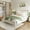 Gray + Light Gray Fabric, variant on Christopher Knight Home Solid Wood King Bed Frame with Upholstered Headboard and High Base, Gray+Light Gray