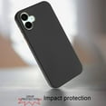 thumbnail image 3 of For Samsung Galaxy A06 Slim Classic Hybrid Around Rubber Gummy Gel Slick Hard PC Silicone TPU Chromed Button Cover, XPM Phone Case [Black], 3 of 9
