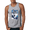 Heather Grey, variant on Great Lakes Wolf Animal Lover Graphic Tank Top