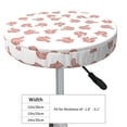thumbnail image 2 of Uemuo Red Fox Pattern Round Bar Stool Seat Covers Washable Stool Cushion Slipcover Elastic Bar Chair Covers-, 2 of 7