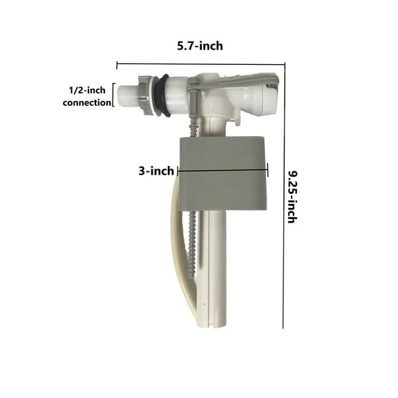 Delta European Side Mount Toilet Fill Valve by NuFlush