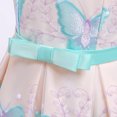 thumbnail image 7 of Summer Savings Clearance! Edvintorg 3-8Years Kids Dresses For Girls Fashion Solid Color Butterfly Embroidery Bowknot Birthday Party Flowers Gown Kids Dresses Princess Costumes For Girls, 7 of 7