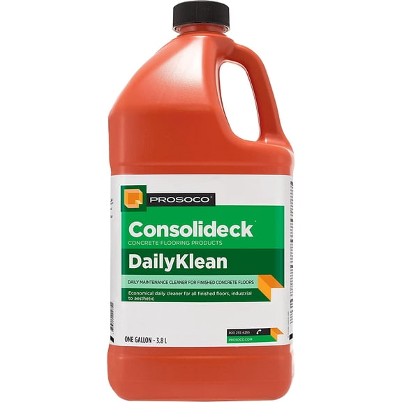 Prosoco DailyKlean | Economical daily maintenance cleaner for concrete floors - Trusted by Professionals (1-Gallon)