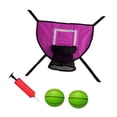 thumbnail image 2 of Aro de baloncesto para trampolín, resistente para clavar, resistente al agua. rosa, 2 of 8
