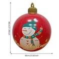 thumbnail image 2 of Bola de juguete inflada de 60CM, bola de luz de Navidad de PVC, regalos para niños (muñeco de nieve), 2 of 5